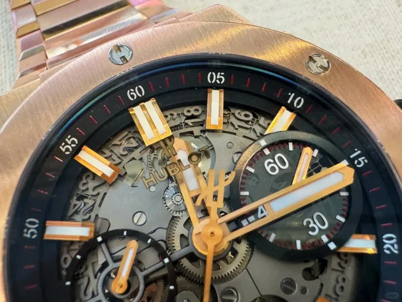 Hublot Big Bang Men Automatic Black 18ct Rose Gold Watch 451.OX.1180.OX - Image 4