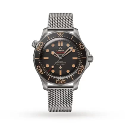 Omega Seamaster Men Automatic Black Titanium 007 Watch O21090422001001