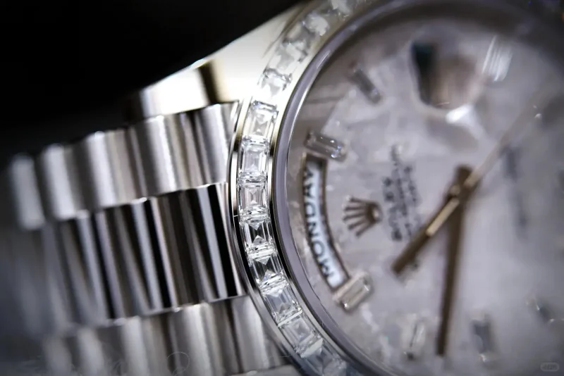 Rolex Day-Date 36mm m118139-0090 Men’s Stainless Steel Leather Strap - Image 3