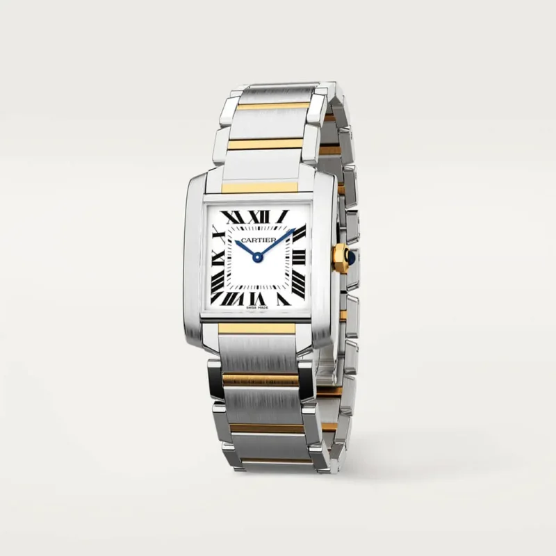 Cartier Tank Française Women Quartz Silver Bicoloured Watch W2TA0003 - Image 2
