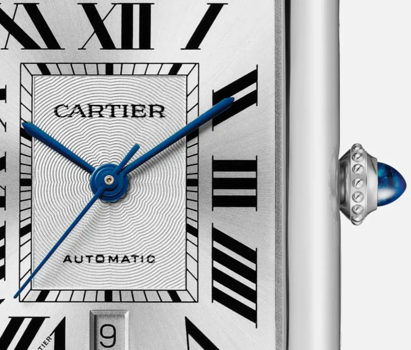 Cartier Tank Must Men Automatic Silver Calf Watch WSTA0040 - Image 5