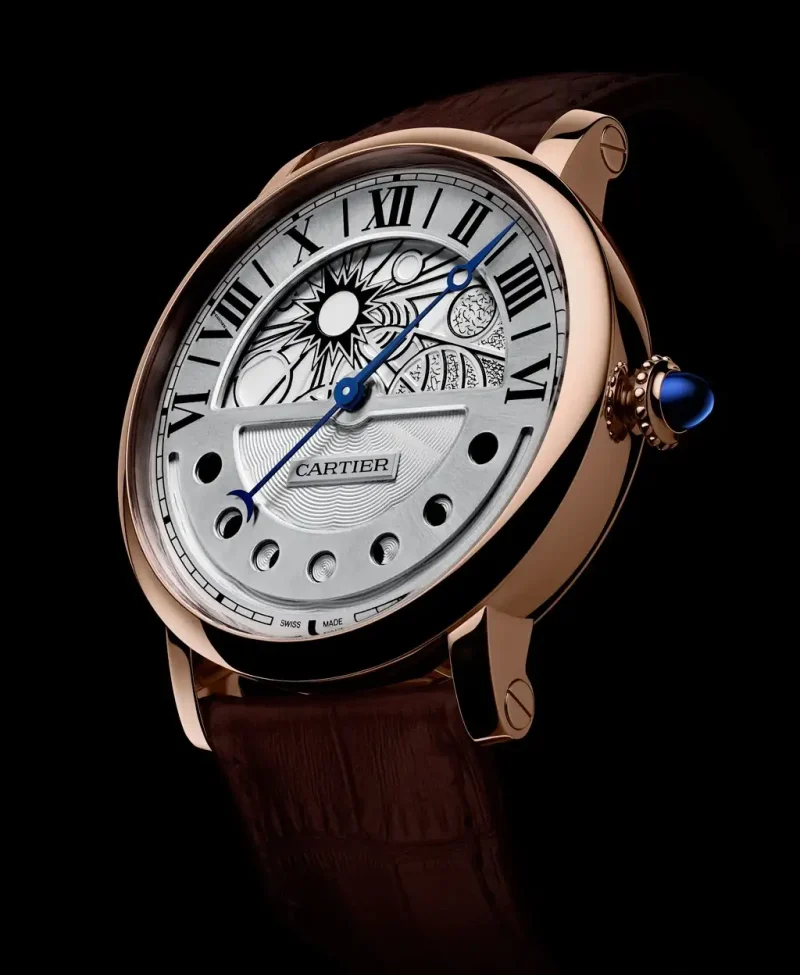 Cartier Ronde de Cartier Men Automatic Silver Leather Watch W1556243 - Image 2
